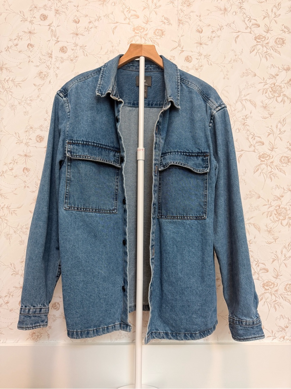 H&M Light Blue Denim Shirt Jacket